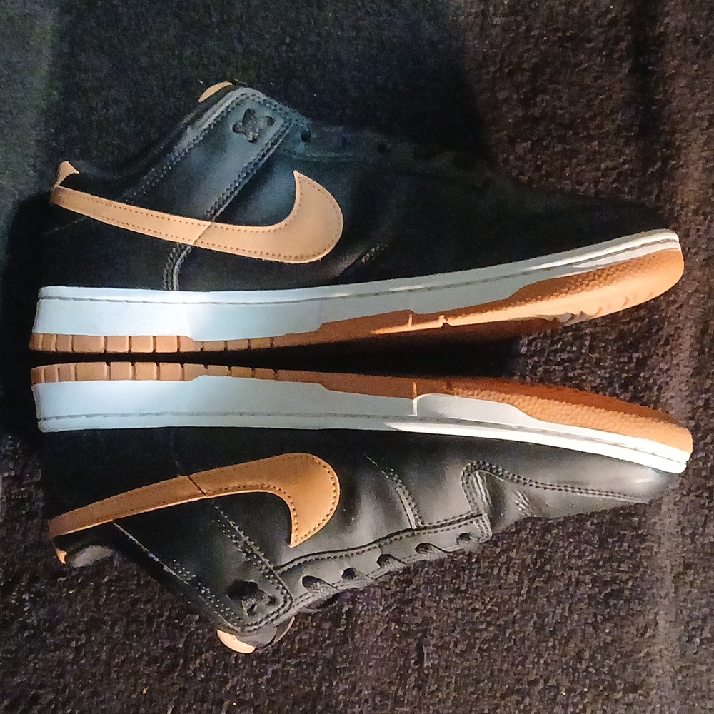 Nike Dunk Low (BLACK AMBER BROWN), Mens Size-12 - Picture 3 of 12